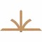 Ekena Millwork Redmond Smooth Timber Gable Bracket, Western Red Cedar, 96"W x 48"H x 1 1/2"D x 5 1/2"F, 12/12 Pitch GBW096X48X0206RED00SWR - alternate 1